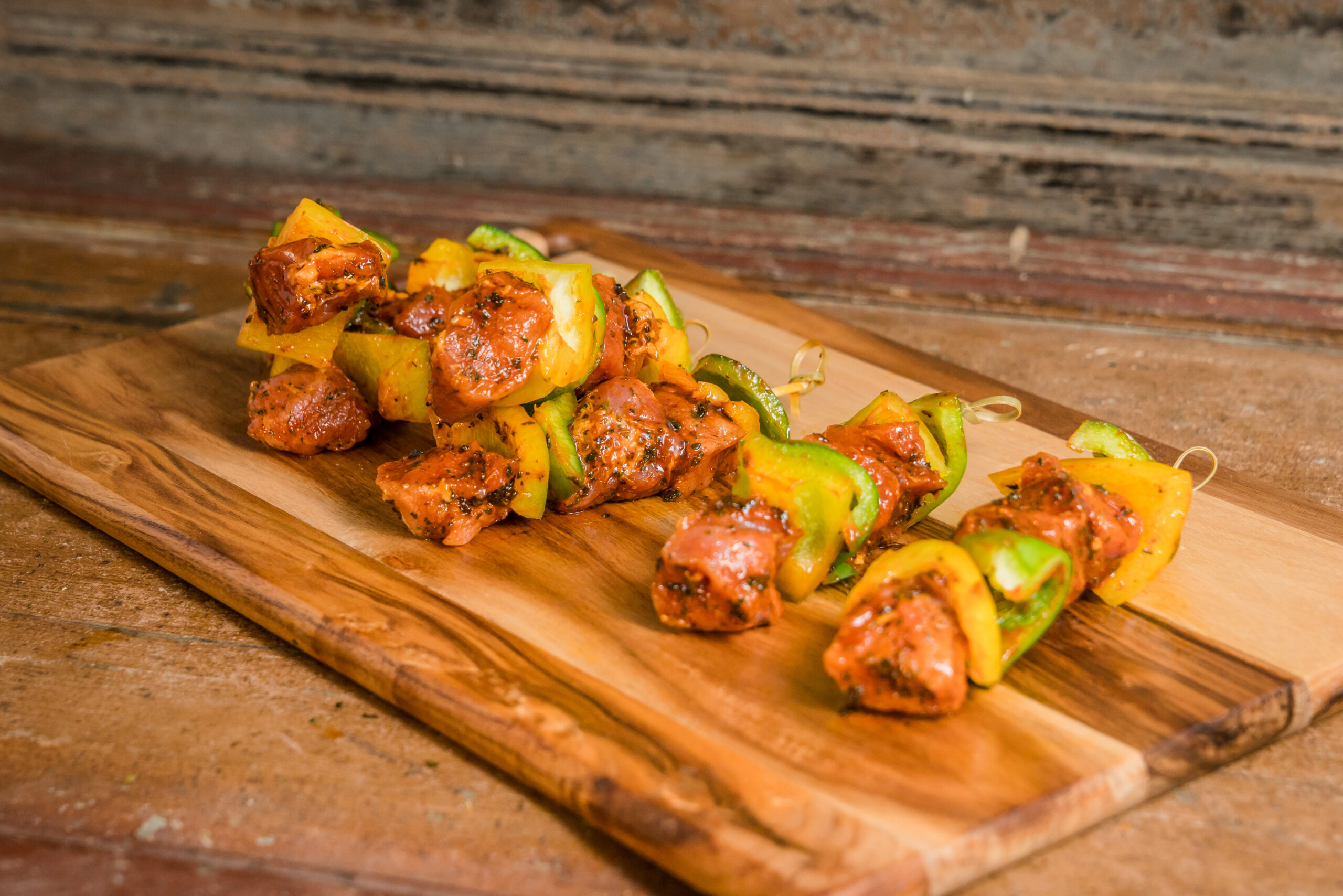 BROCHETAS DE TERNERA CON VERDURAS