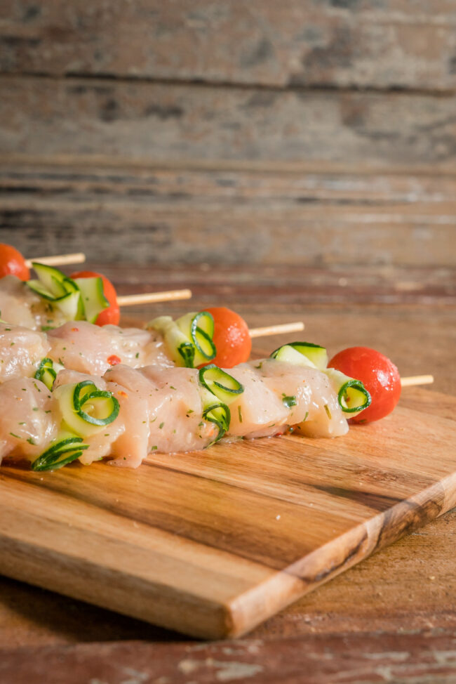 BROCHETA DE POLLO CON CALABACIN - Imagen 2